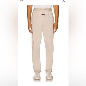 Fear of god stretch cotton lounge pants in cement large